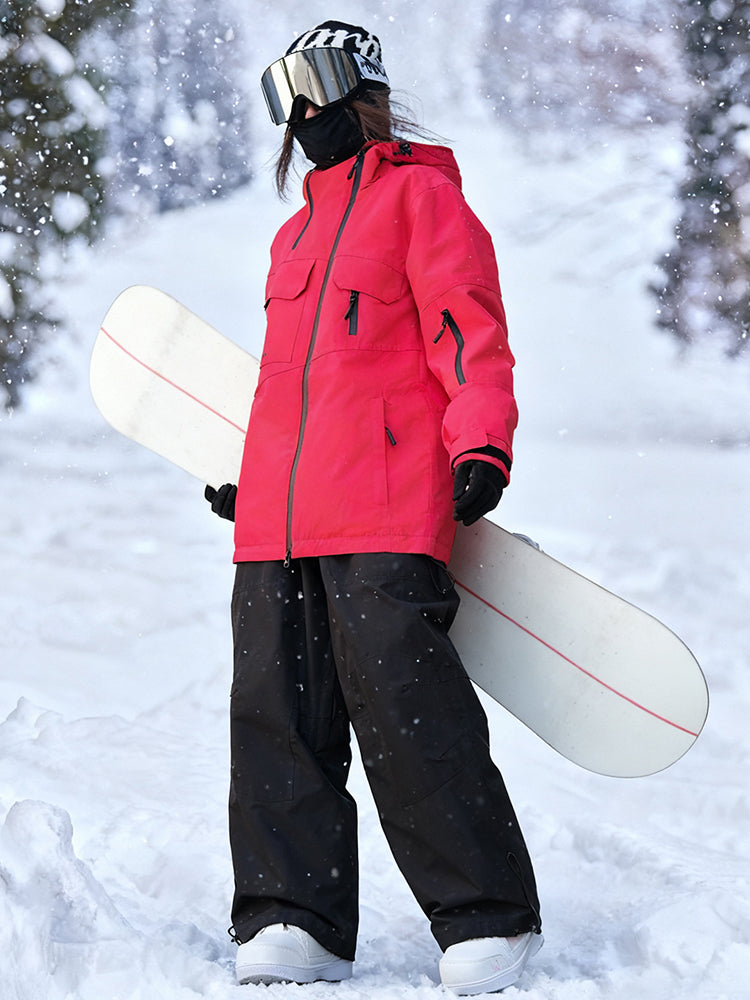 Women's Stand Collar 3L Ski Jacket & Pants Set 2 Pieces
