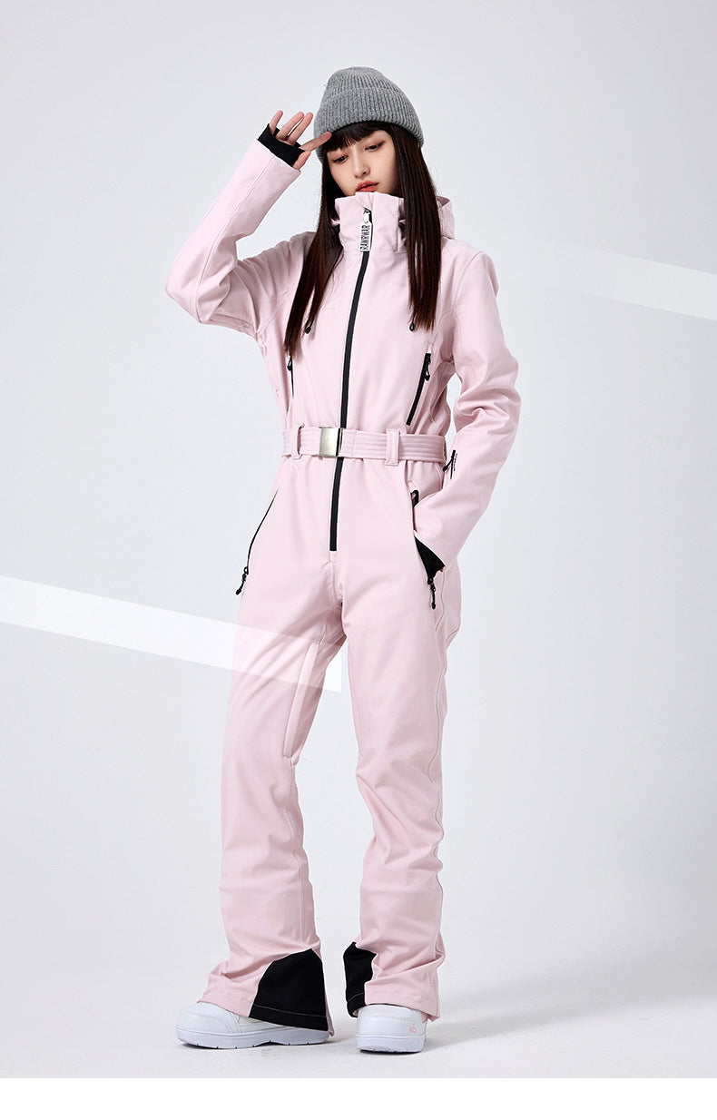 Women's Chic One Piece Snow Suit Slim Fit