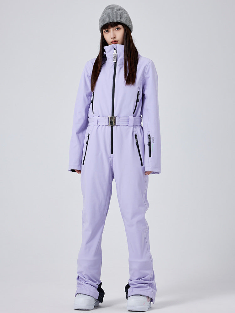 Women's Chic One Piece Snow Suit Slim Fit