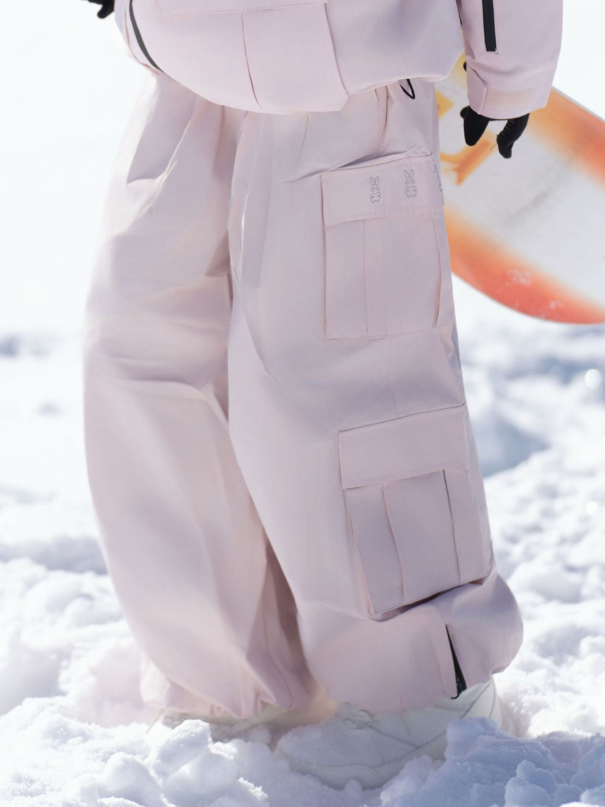 Men's & Women's Super Baggy Cargo Ski Pants Insulated Waterproof Loose Snowboard Snow Pants
