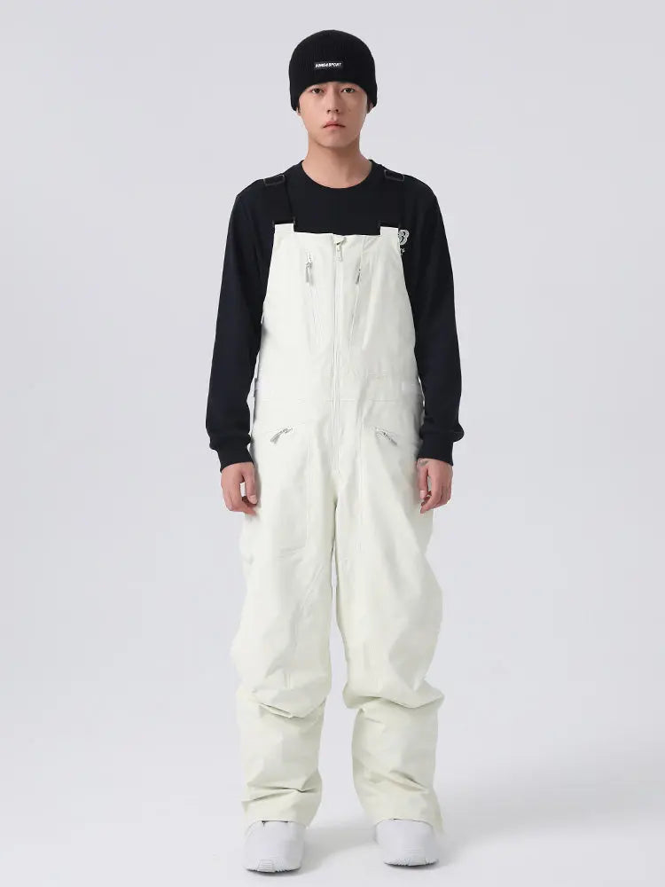 Men's Classical Ski Overalls Waterproof Snowboard Bib Pants