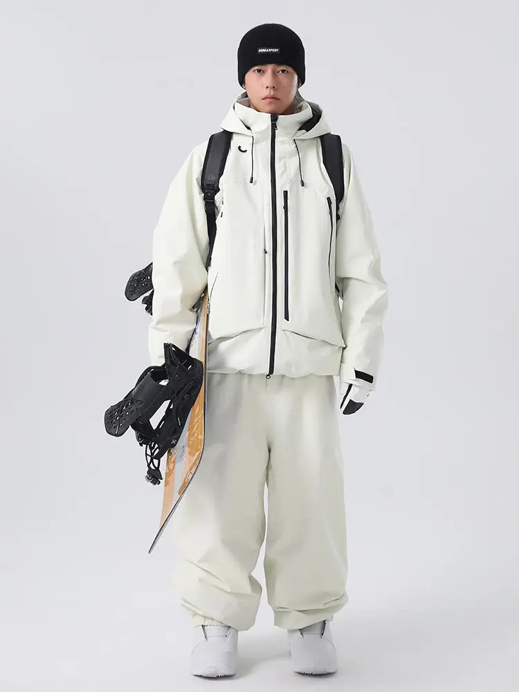 Men's Winter Baggy Snowboarding Snow Suit Set Insulated Waterproof