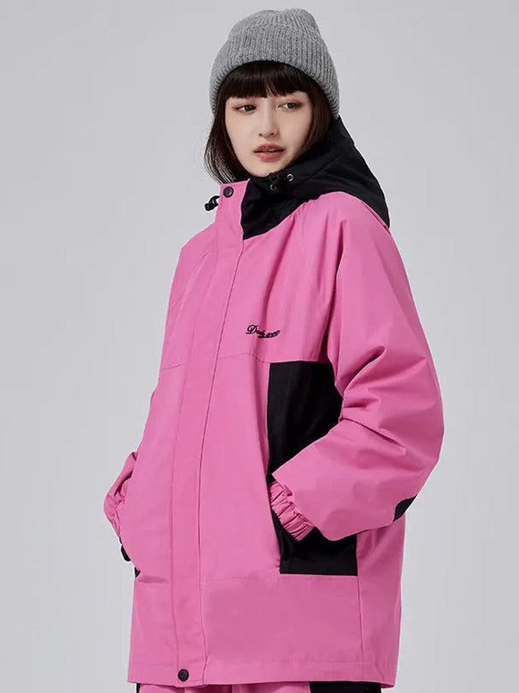 Outdoor Baggy Cargo Snowboard Jacket Unisex Snow Coat 