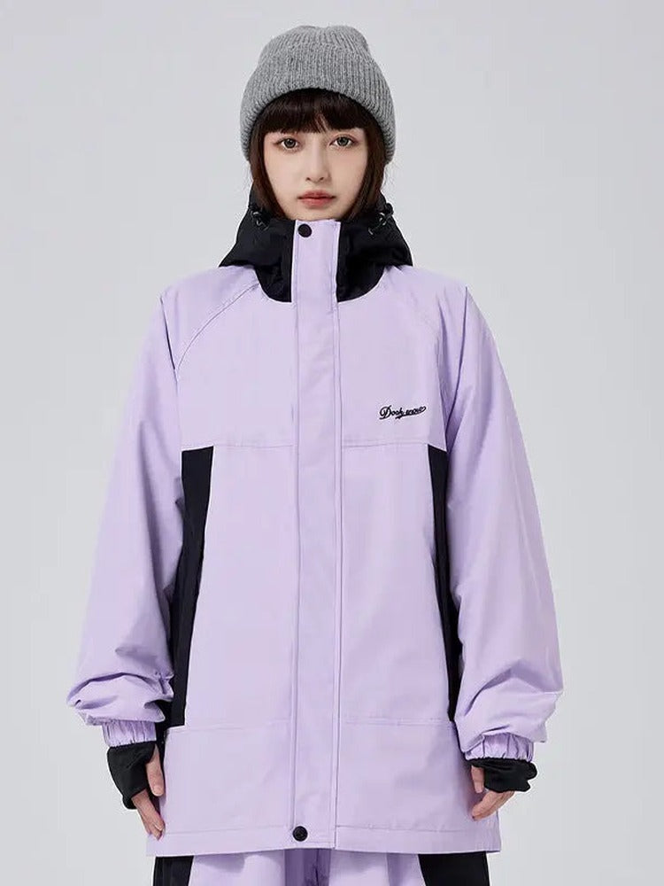 Outdoor Baggy Cargo Snowboard Jacket Unisex Snow Coat 