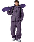 Baggy Men's Ski Jacket and Pants Set Windproof Snowboard Snowsuit