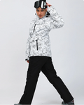 Women hooded Ski jacket & Bib Pants