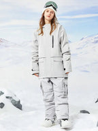 Retro Reflective Snowboard Suit Women Winter Ski Jacket & Pants Set