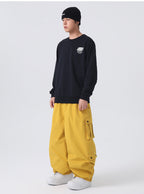 Adult Baggy Cargo Ski Pants Waterproof Insulated Magnetic Pockets