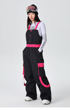 Women's Strap Ski Bib Pants Snow Overalls
