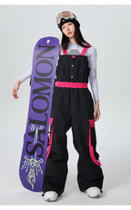 Women's Strap Ski Bib Pants Snow Overalls