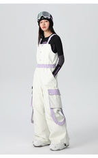 Women's Strap Ski Bib Pants Snow Overalls