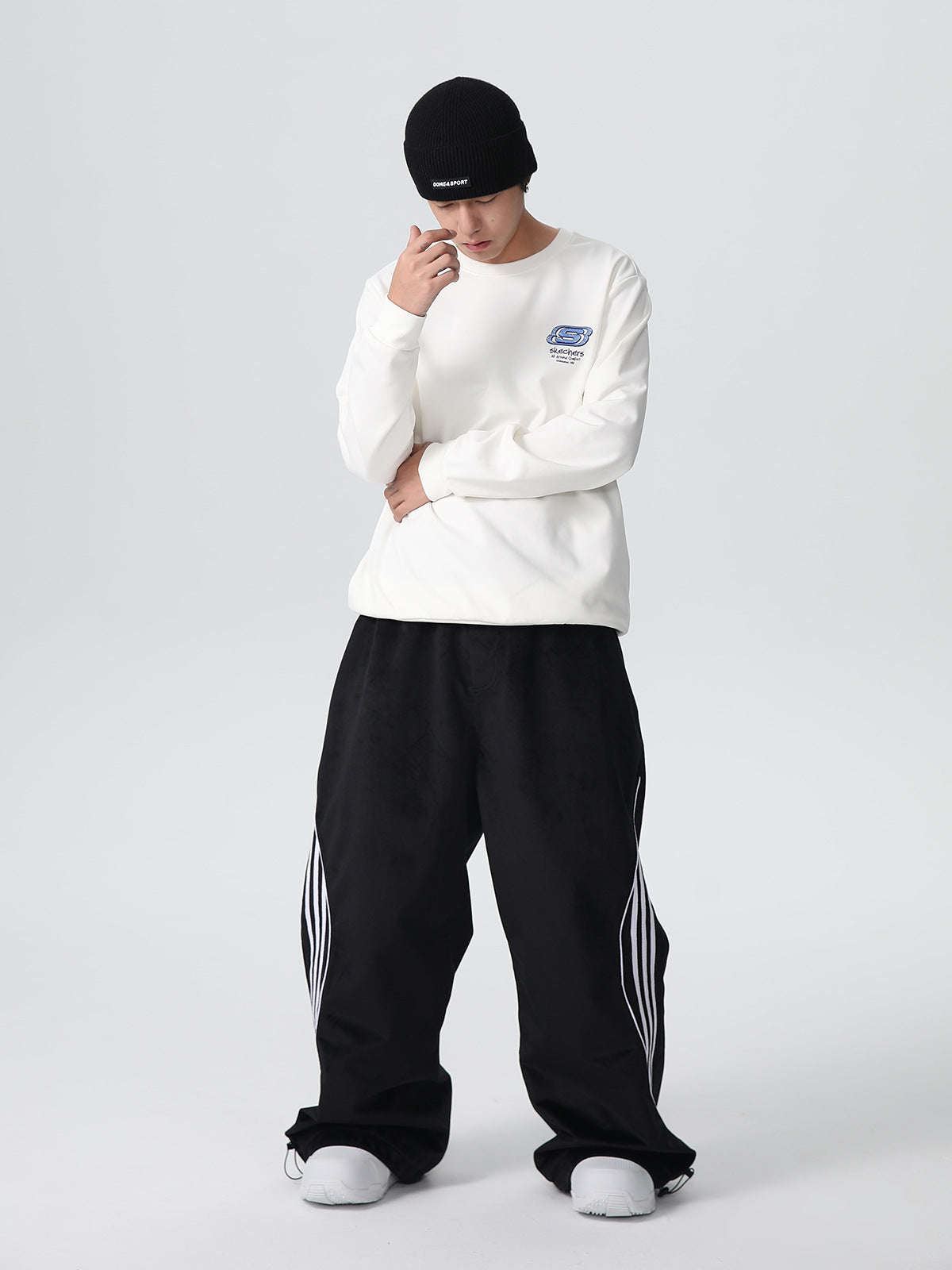 Men's Oversized Fleece Baggy Snowboard Pants
