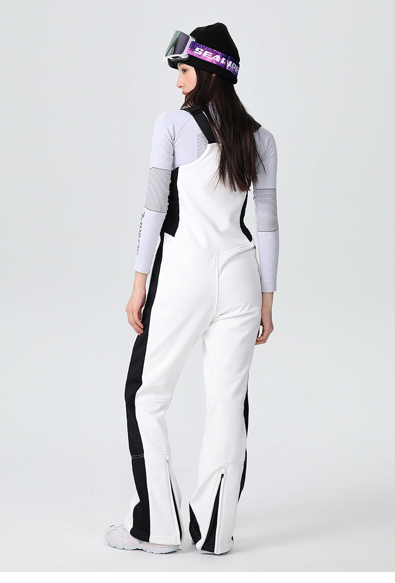 Women's One Piece Ski Bib Overalls 10K Snow Jumpsuit Bib Overalls