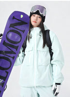 Women's Cargo Ski Jacket & Snow Pants Set 2 Pieces