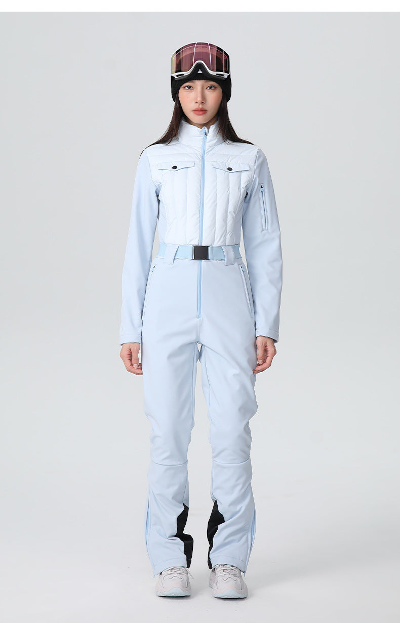 Chic All-Weather Ski Jumpsuit One-piece Snow Suits