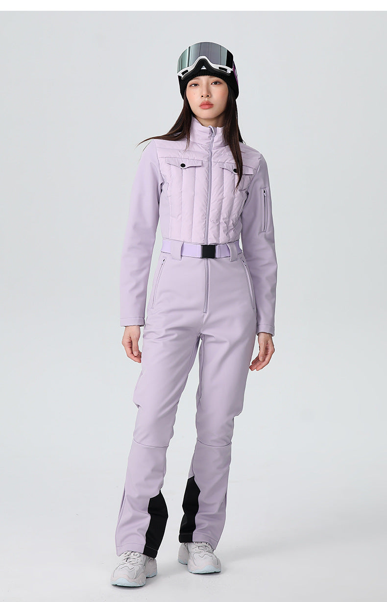 Chic All-Weather Ski Jumpsuit One-piece Snow Suits