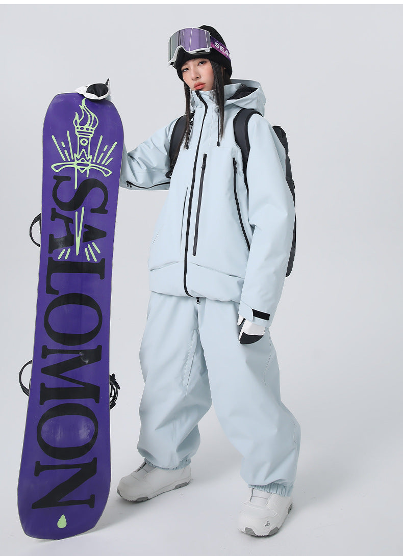 Unisex All-Conditions Baggy Snow Jacket Workwear Fashion