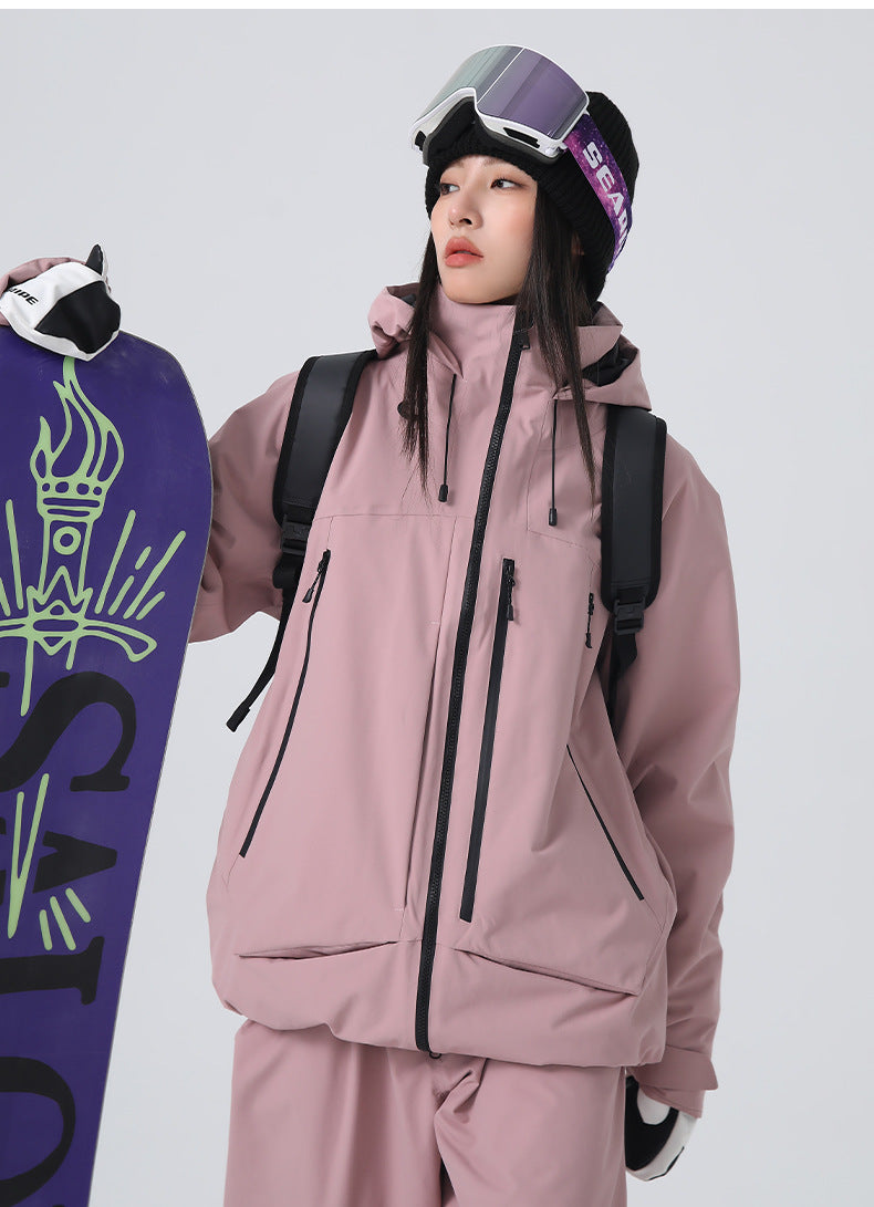 Unisex All-Conditions Baggy Snow Jacket Workwear Fashion