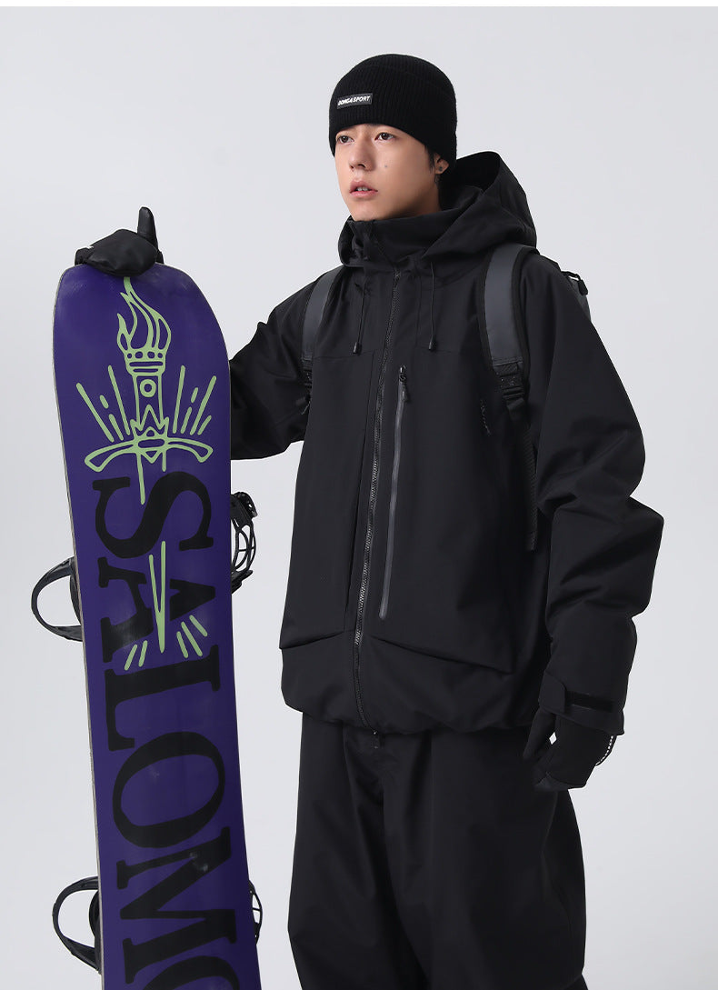 Unisex All-Conditions Baggy Snow Jacket Workwear Fashion