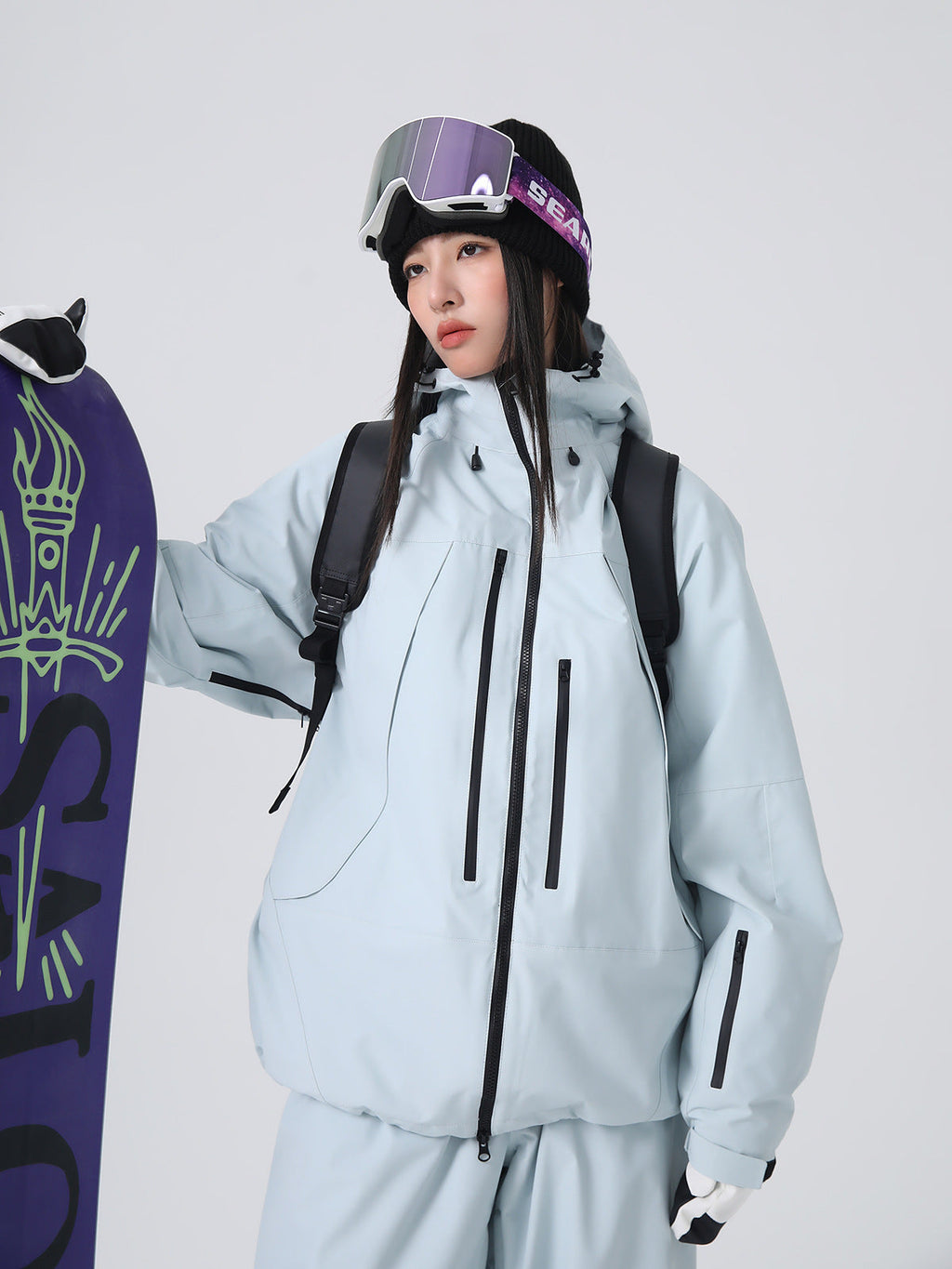Unisex Full Zip Snow Jacket