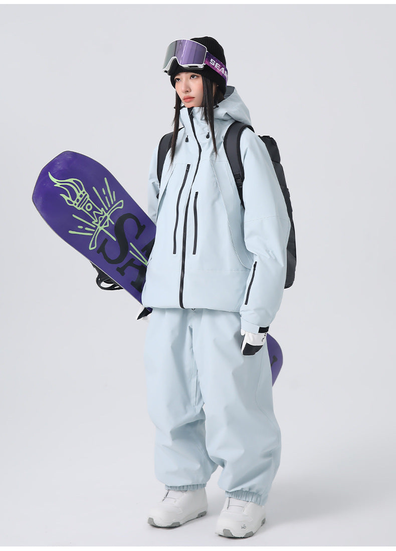 Unisex Full Zip Snow Jacket