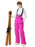 Women's Ski Snowboard Pants Baggy Snow Bibs