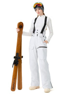 Women's Ski Snowboard Pants Baggy Snow Bibs