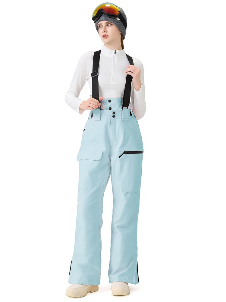 Women's Ski Snowboard Pants Baggy Snow Bibs