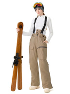 Women's Ski Snowboard Pants Baggy Snow Bibs