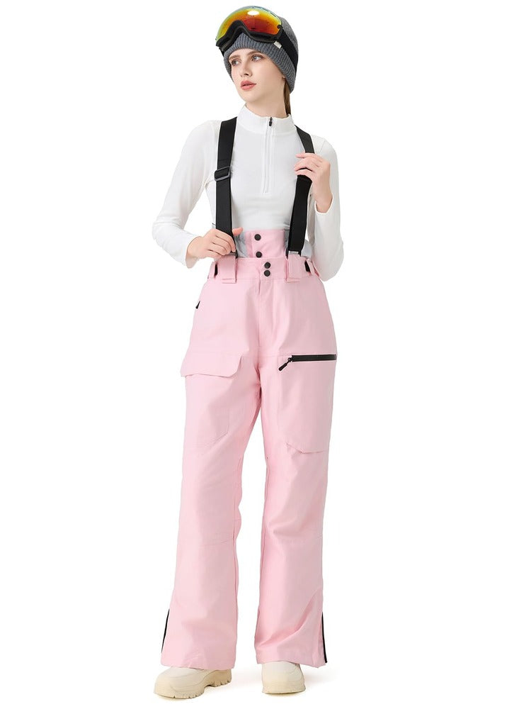 Women's Ski Snowboard Pants Baggy Snow Bibs