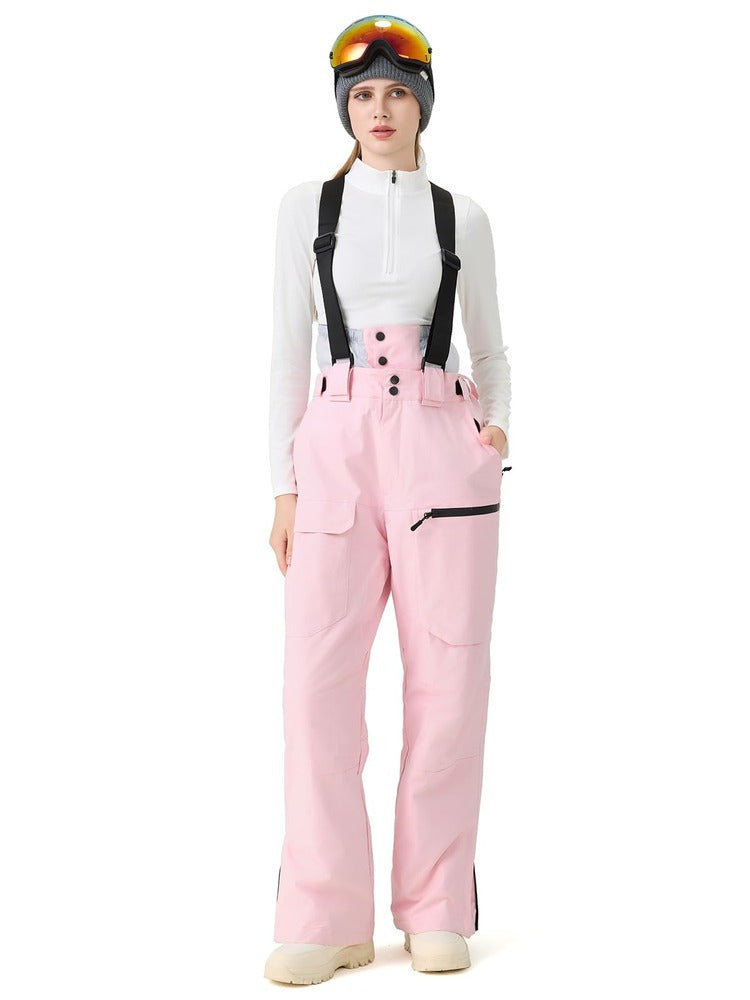 Women's Ski Snowboard Pants Baggy Snow Bibs
