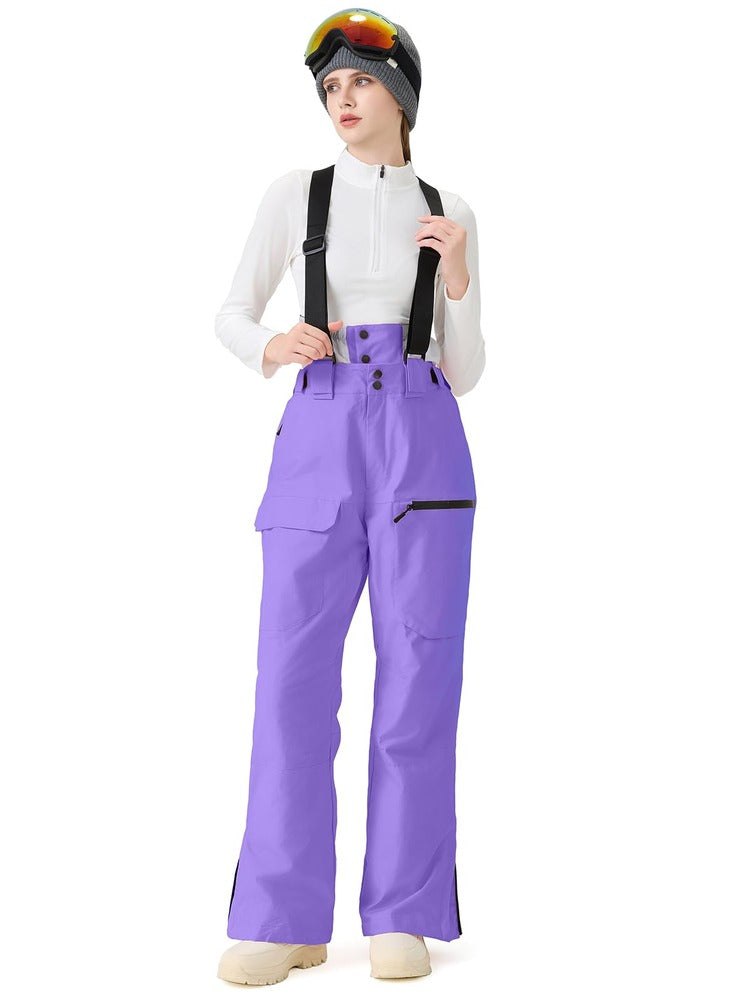 Women's Ski Snowboard Pants Baggy Snow Bibs