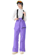 Women's Ski Snowboard Pants Baggy Snow Bibs