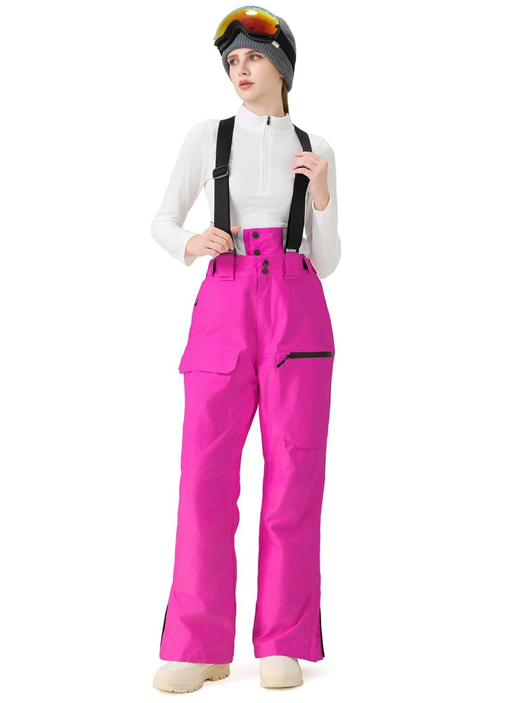 Women's Ski Snowboard Pants Baggy Snow Bibs