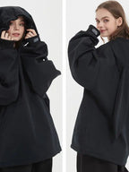 Unique Rabbit Fleece Hoodie for Snowboarding Skiing