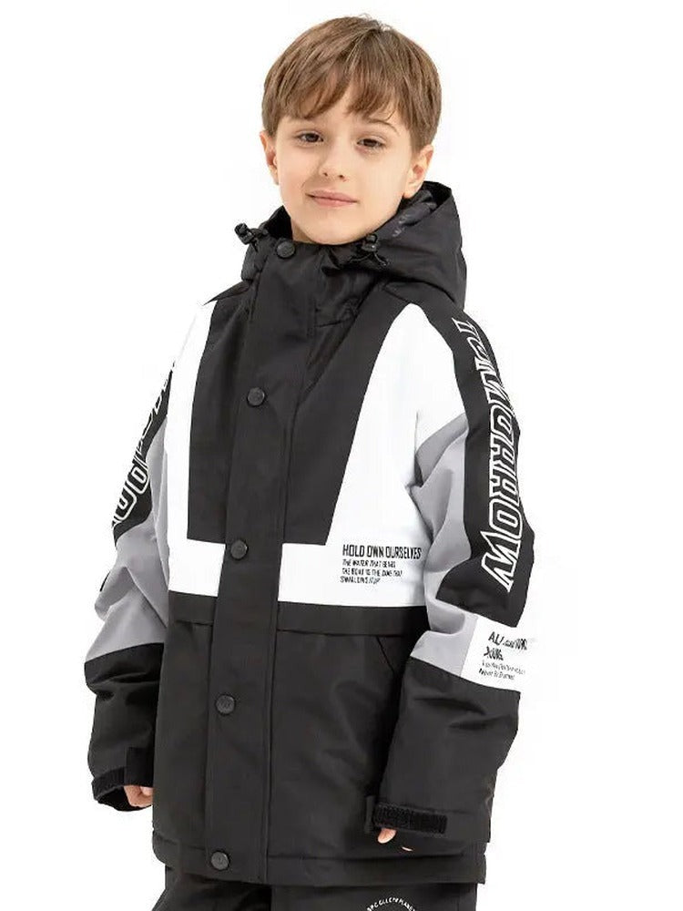 Winter Button-up Snow Jacket Warm Sports Costumes 