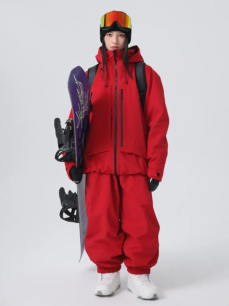 Women Ski Snowboard Suits 2026 New Arrival Baggy Snow Suit 
