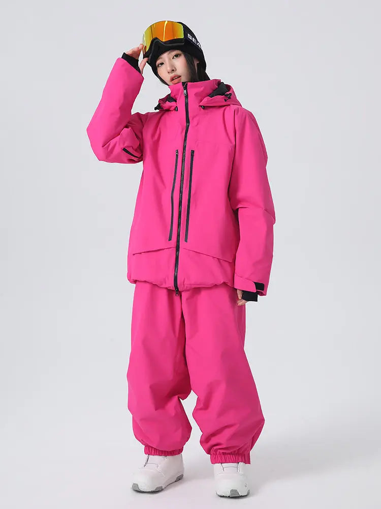 Women's 3L Ski Jacket & Pants Set Snow Suits Top Level 