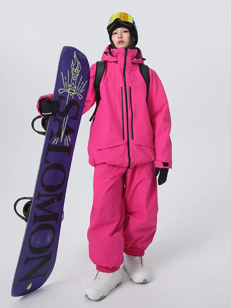 Women's 3L Ski Jacket & Pants Set Snow Suits Top Level 