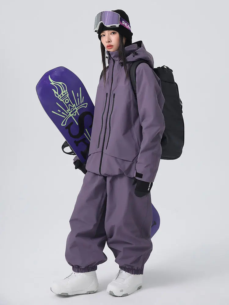 Women's 3L Ski Jacket & Pants Set Snow Suits Top Level 