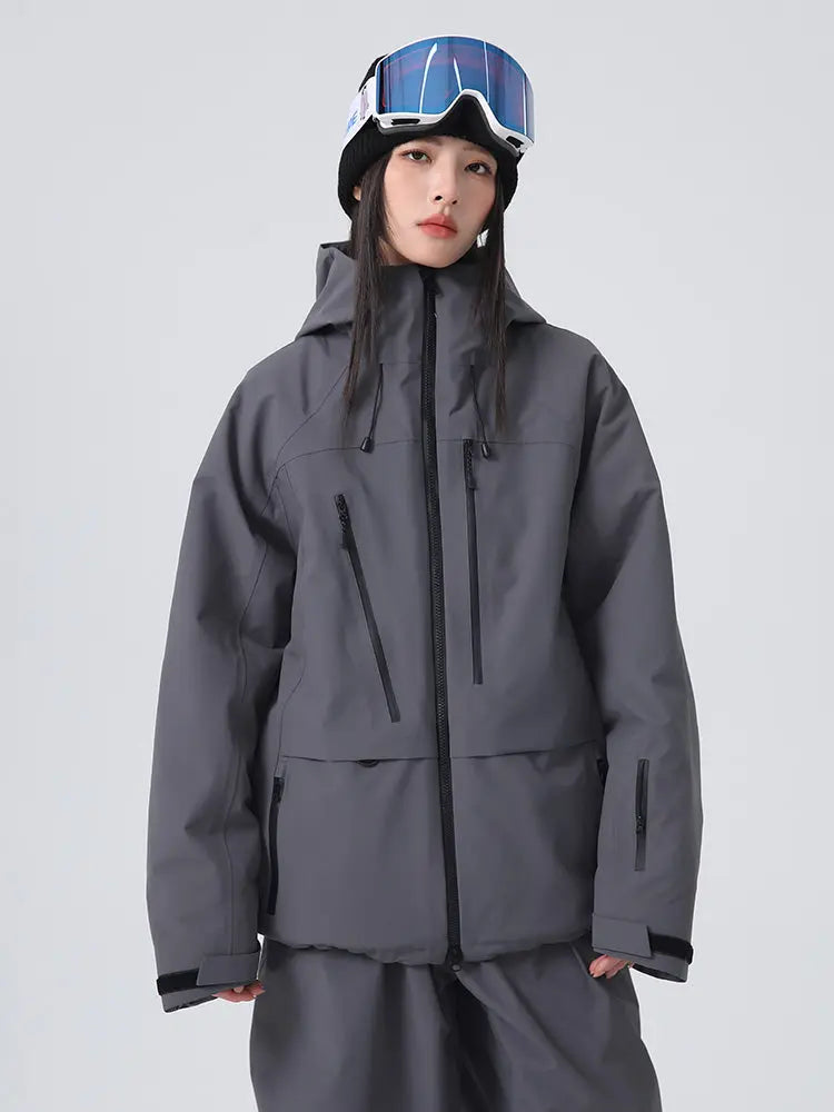 Women's Baggy Snow Jacket Cool Mountain Freeride Ski Jacket 