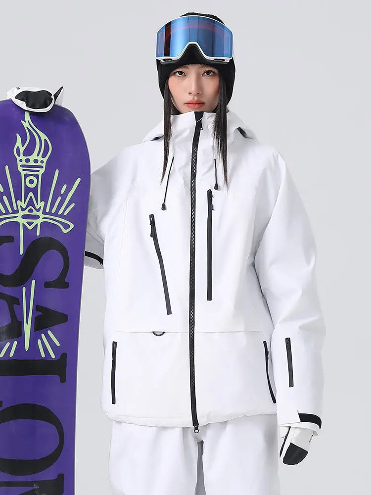Women's Baggy Snow Jacket Cool Mountain Freeride Ski Jacket 