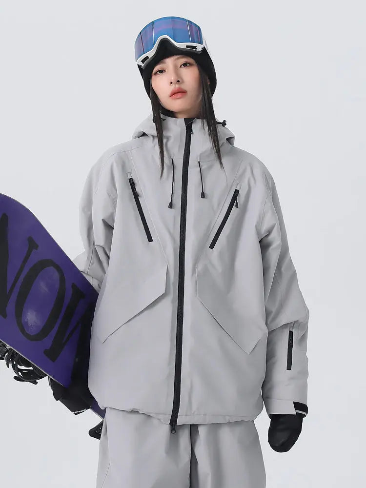 Women's Loose Fit Snow Jacket 3L Pro Snowboard Jacket 