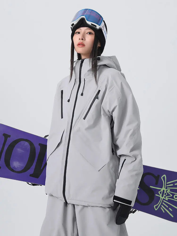 Women's Loose Fit Snow Jacket 3L Pro Snowboard Jacket 