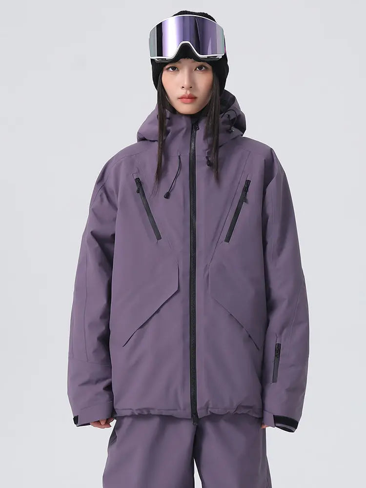 Women's Loose Fit Snow Jacket 3L Pro Snowboard Jacket 