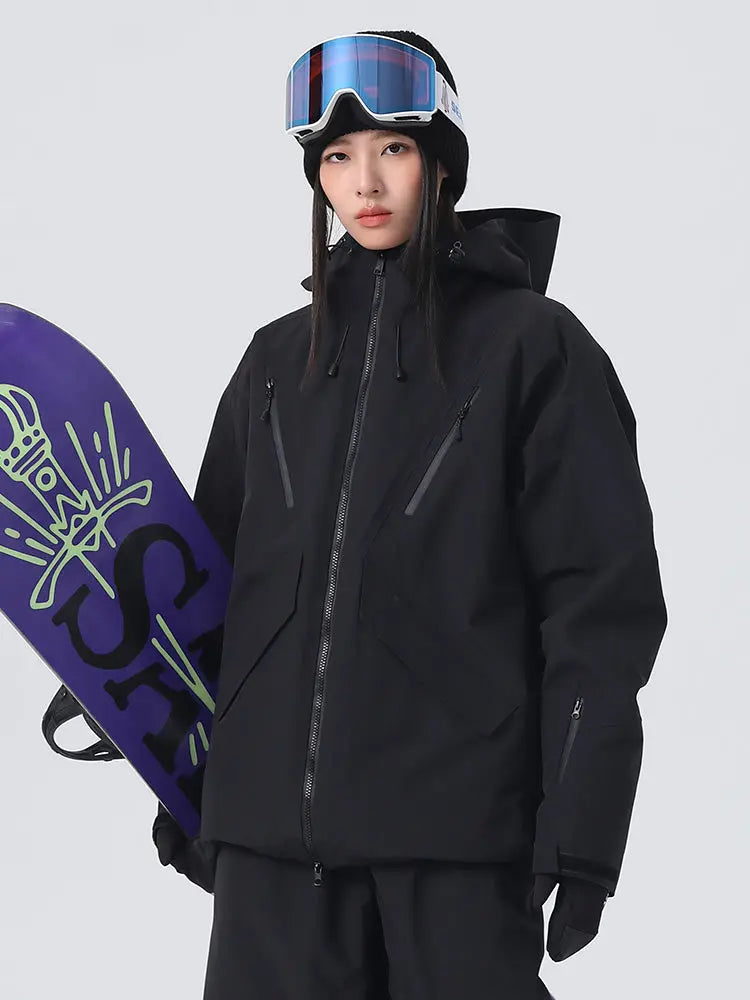 Women's Loose Fit Snow Jacket 3L Pro Snowboard Jacket 