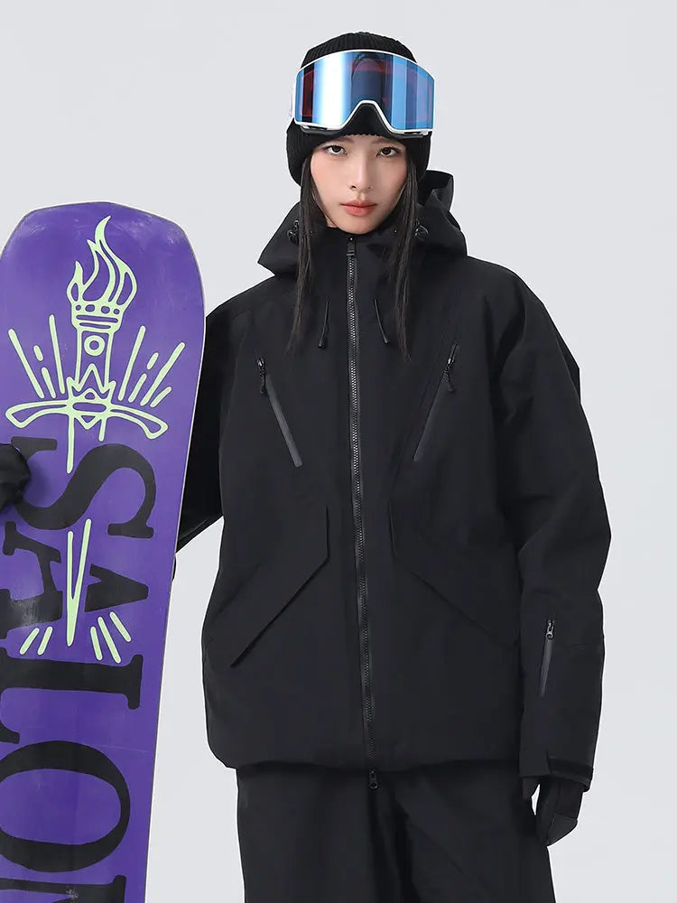 Women's Loose Fit Snow Jacket 3L Pro Snowboard Jacket 