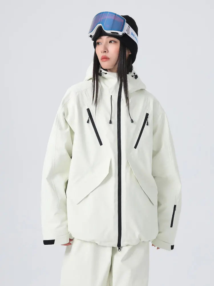 Women's Loose Fit Snow Jacket 3L Pro Snowboard Jacket 