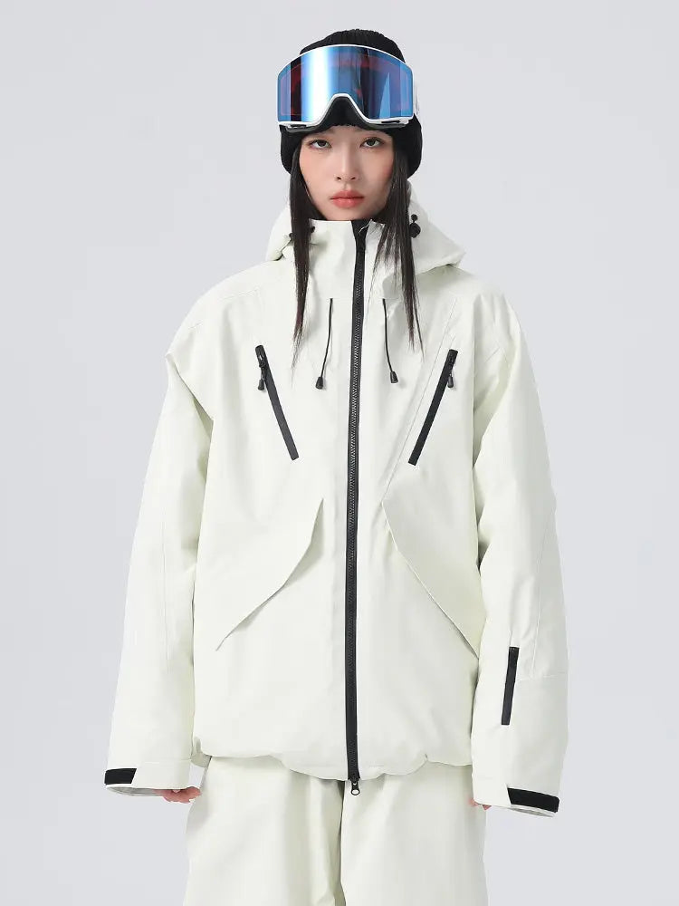 Women's Loose Fit Snow Jacket 3L Pro Snowboard Jacket 