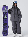 Women's Pro 3L Freeride Snowboard Snow Suits Baggy Snow Outwear 
